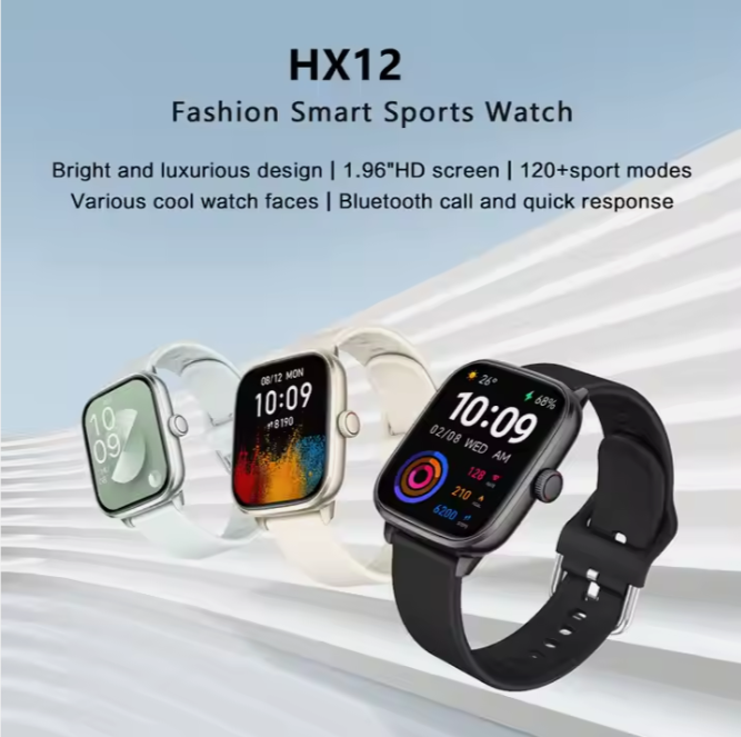 HX12 Ultimate Smartwatch: Sleep Tracker, Speed Measurement, Fitness Tracker, chronograph, Calendar, Alarm Clock, Remote Control, Passometer, Call Reminder, Answer Call, Push Message, Message Reminder, Dial Call, Heart Rate Tracker