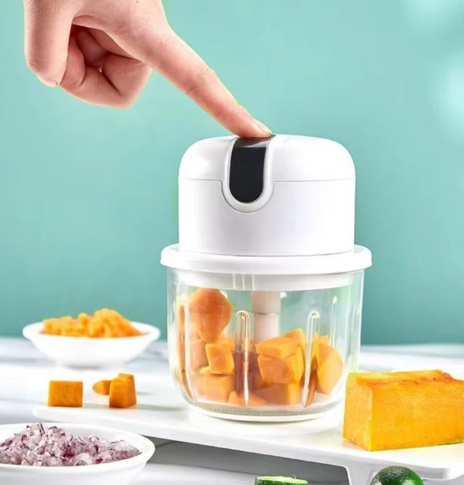 SpeedChop Mini Electric Food Chopper: Effortlessly Chop, Slice, and Dice with Style – Eco-Friendly Kitchen Essential