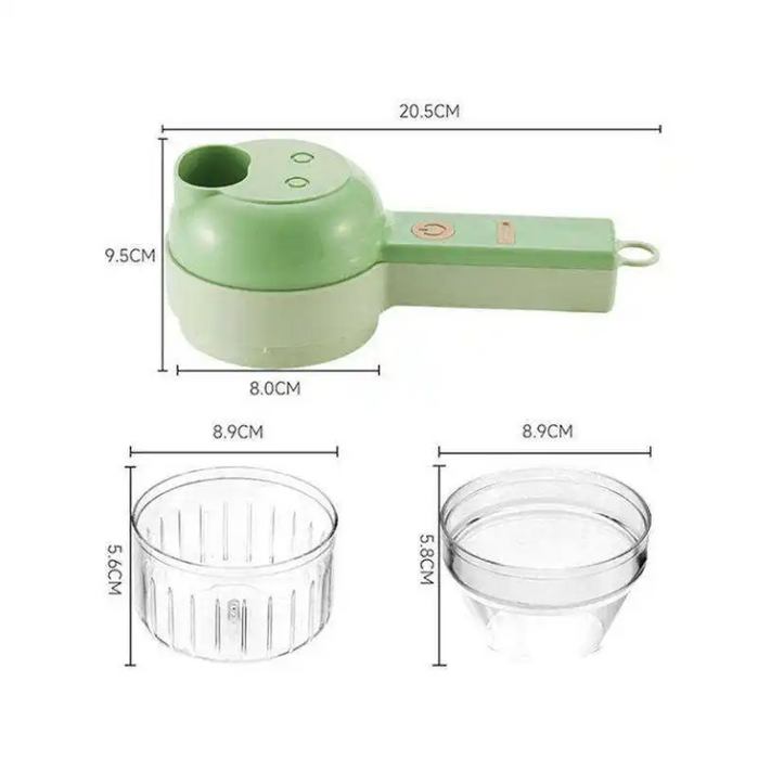 Multifunctional Kitchen Cutter: Electric, Portable, Rechargeable  Vegetable Crusher, Cutter &, Chopper,  salad