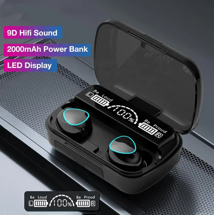 M10 True Wireless Gaming Earbuds with Environmental Noise Cancellation and Charging Case, Earbuds