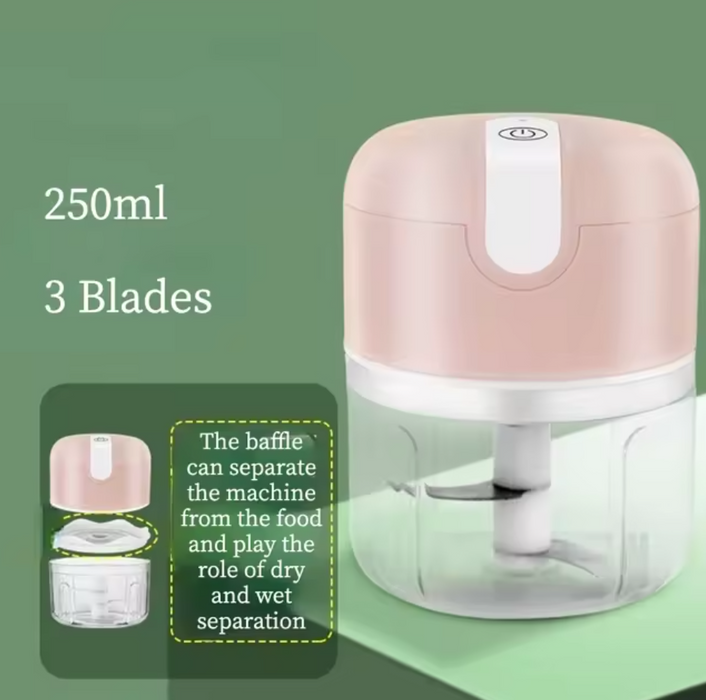 SpeedChop Mini Electric Food Chopper: Effortlessly Chop, Slice, and Dice with Style – Eco-Friendly Kitchen Essential